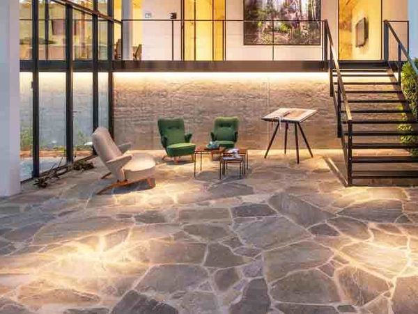 Terrasse en pierre naturelle