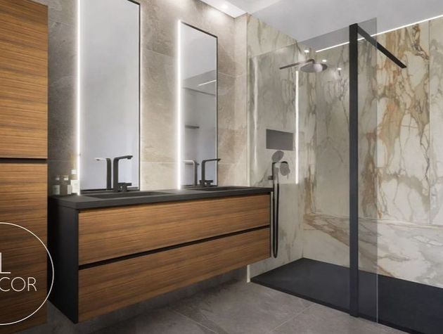Salle de bain après
